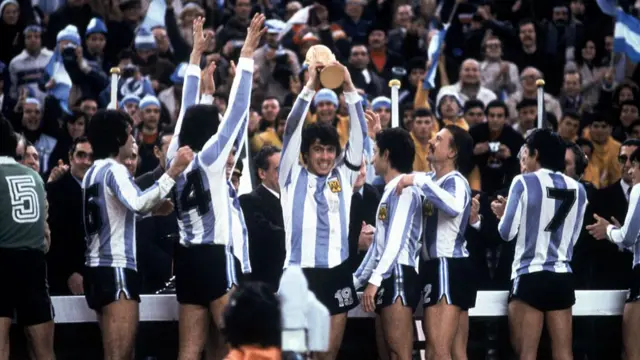 Argentina with the World Cup in 1978