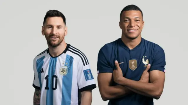 Lionel Messi and Kylian Mbappe