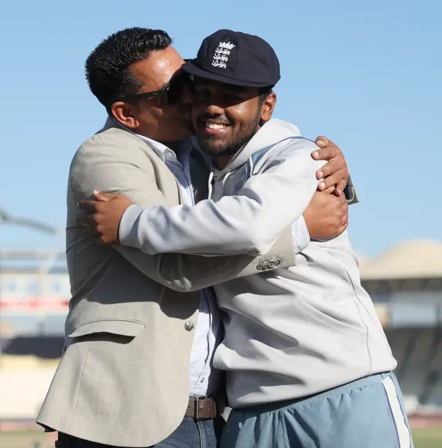 Rehan Ahmed and dad