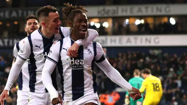 West Brom celebrate