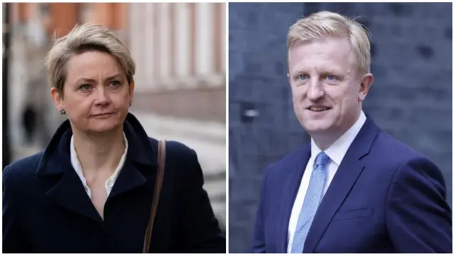 Yvette Cooper and Oliver Dowden