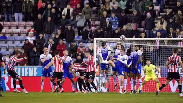 Oli Norwood free-kick