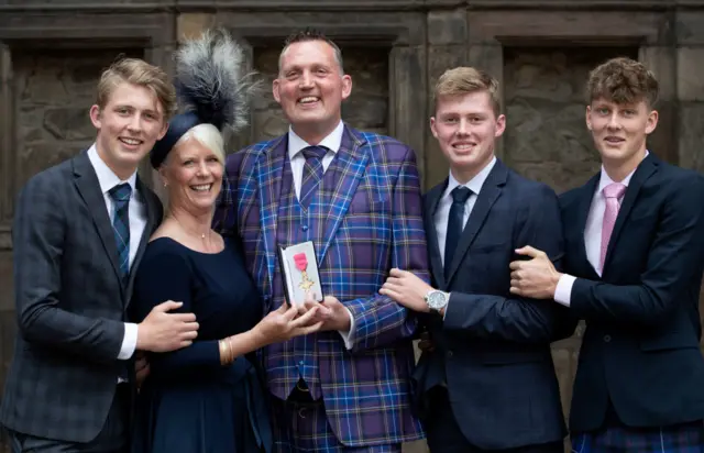 Doddie Weir and family