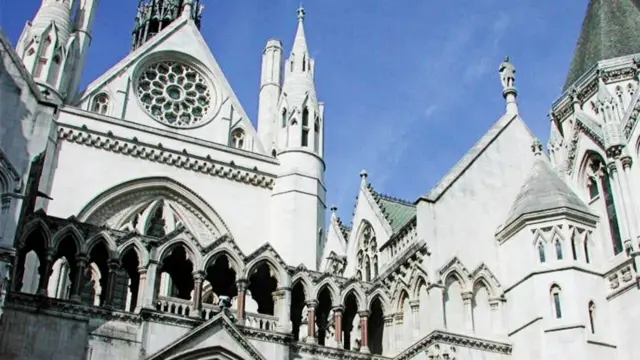 An exterior view of the High Court in London