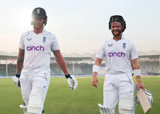 Ben Stokes and Ben Duckett