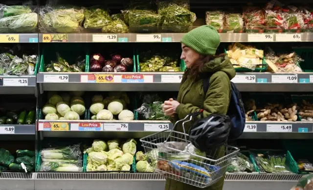 Customer at a supermarket in London