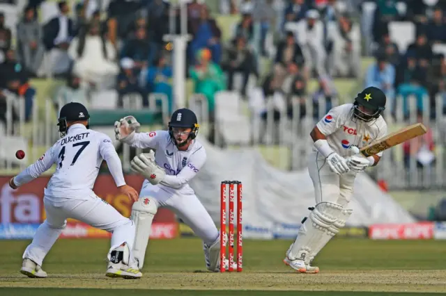 Imam-ul-Haq playing a shot