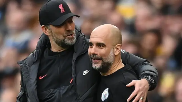 Jurgen Klopp and Pepe Guardiola