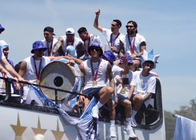 Argentina bus parade