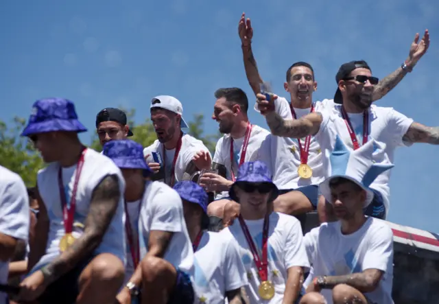 Open top bus parade