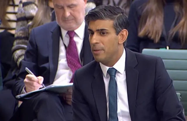 Rishi Sunak speaks at the liaison committee