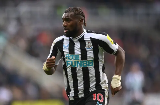 Newcastle player Allan Saint-Maximin