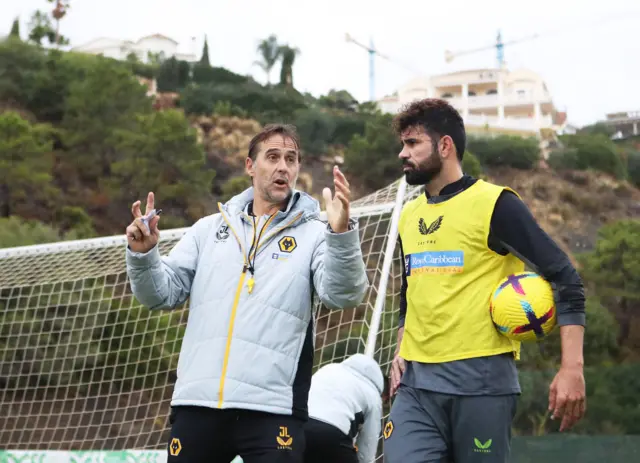 Julen Lopetegui and Diego Costa