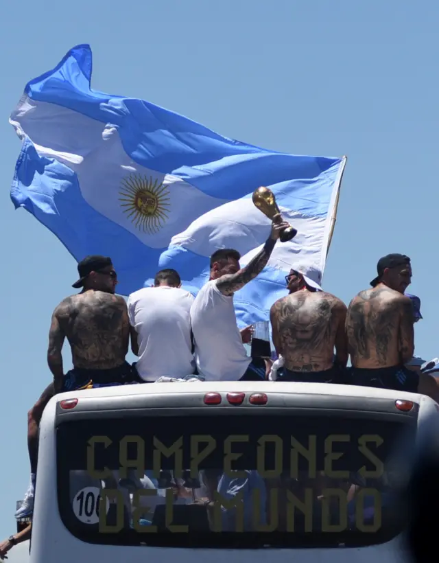 Argentina bus parade