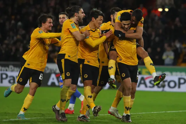 Wolves celebrate