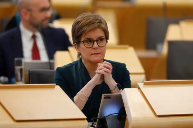 Nicola Sturgeon during Tuesday night's debate