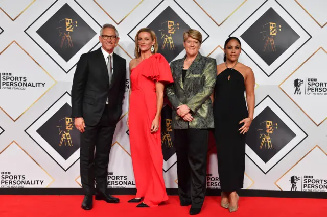 Presenters, Gary Lineker, Gabby Logan, Clare Balding and Alex Scott