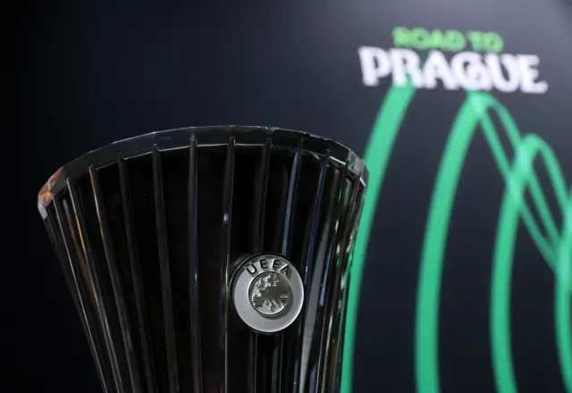 The Europa Conference League trophy