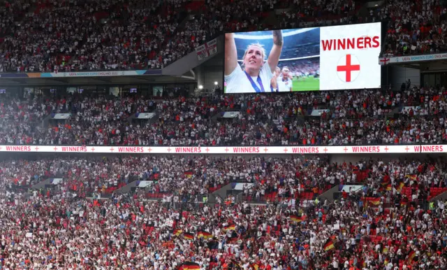 Fans at Wembley