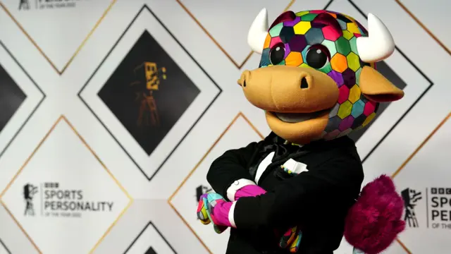 Perry the 2022 Commonwealth Games Mascot poses on the red carpet