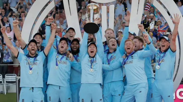 England celebrate cricket World Cup success 2019