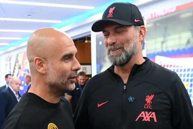 Pep Guardiola and Jurgen Klopp