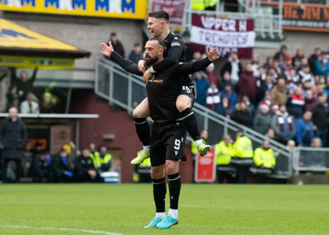 Steven Fletcher celebrates