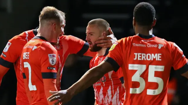 Luton celebrate