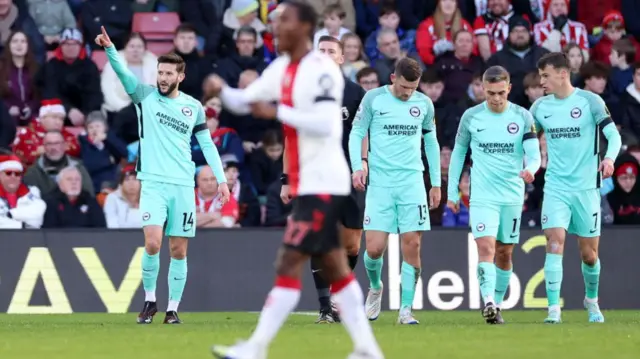 Adam Lallana celebrates