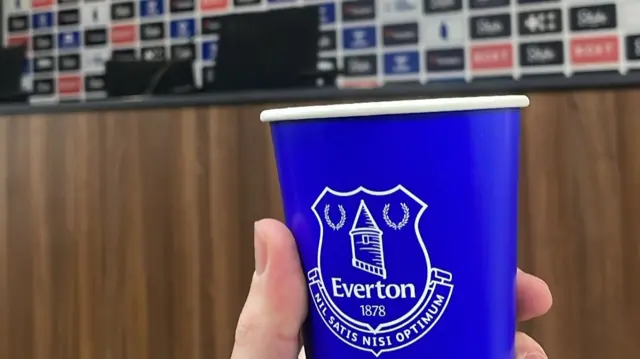 Everton cup at Goodison