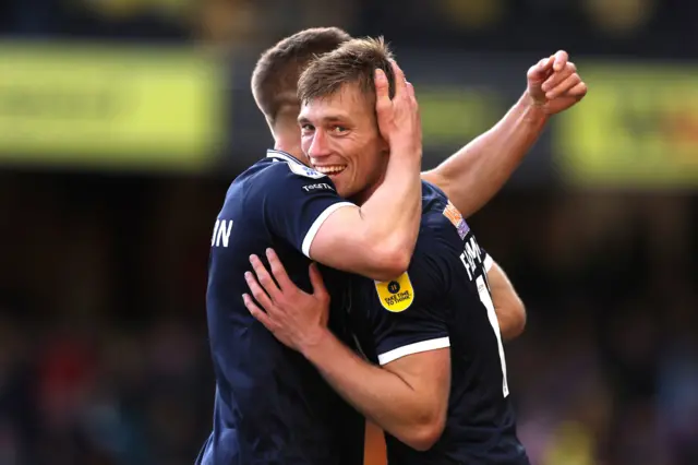 Millwall celebrate at Watford