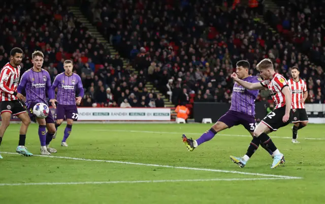 Tommy Doyle scores for Sheffield United