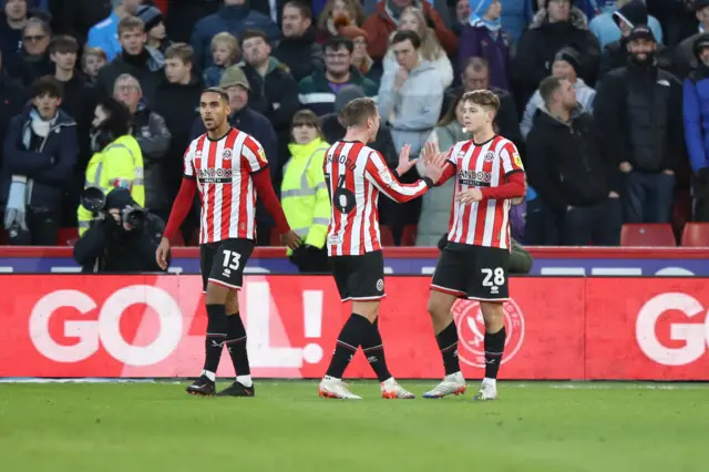 Sheffield United celebrate