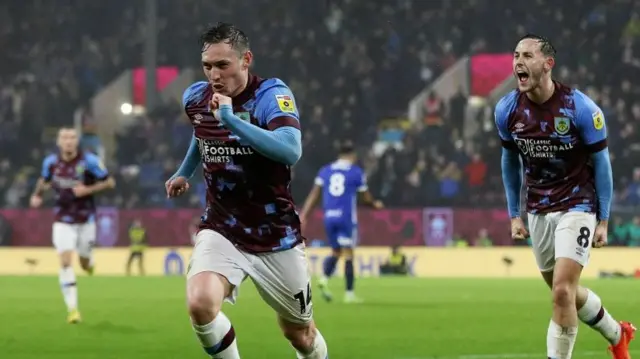 Burnley celebrate