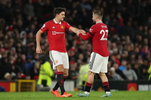 Harry Maguire and Luke Shaw