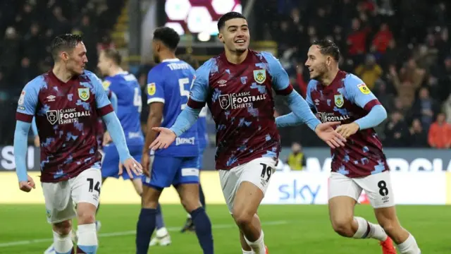 Burnley celebrate