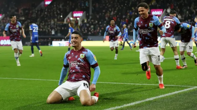 Burnley celebrate