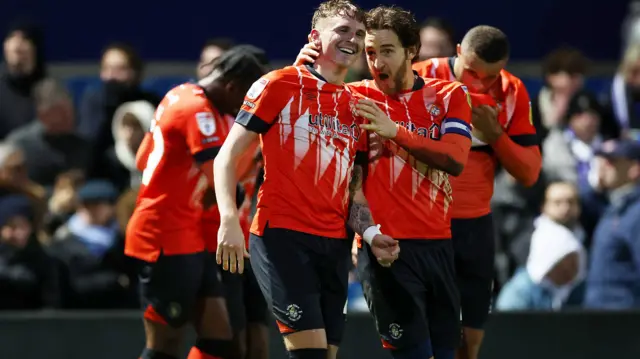 Luton celebrate