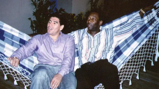 Maradona and Pele