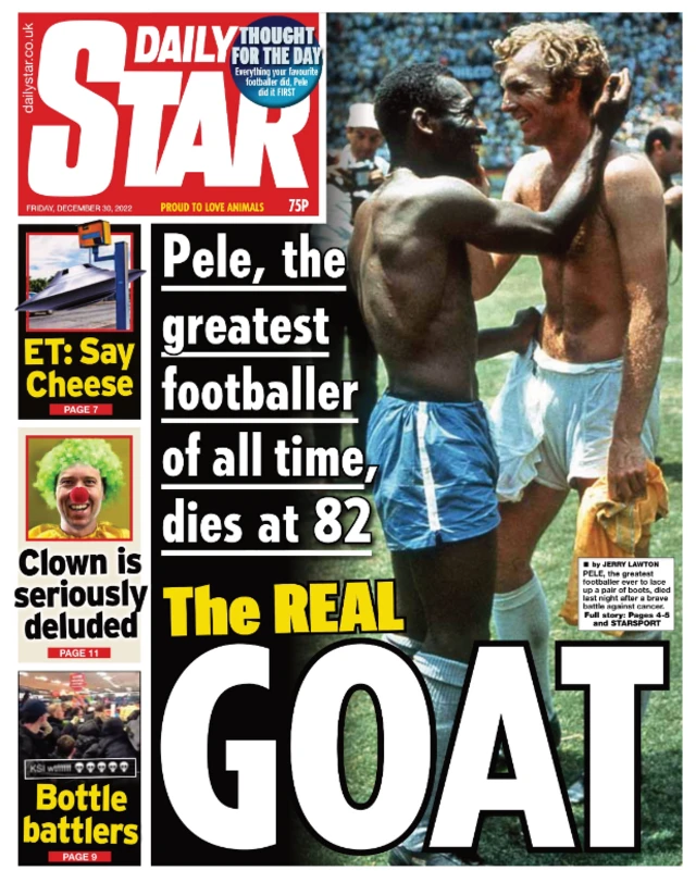 The Daily Star's front page