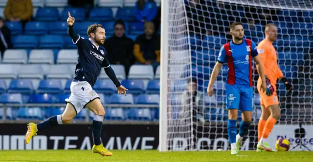 Paul McMullan celebrates