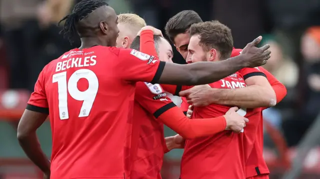 Leyton Orient celebrate