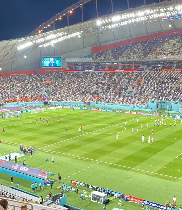 Fan picture from Netherlands v USA at FIFA World Cup in Qatar