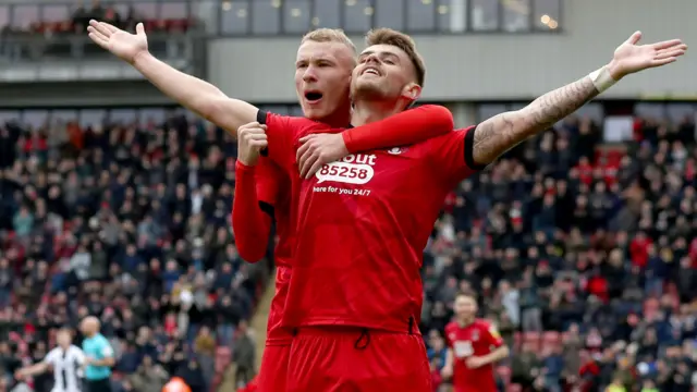 Leyton Orient celebrate goal