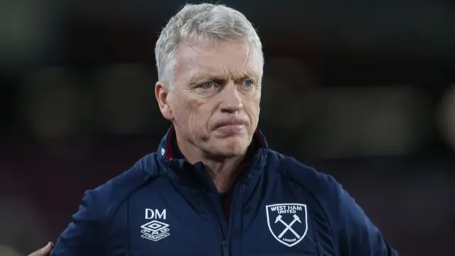 David Moyes looking glum