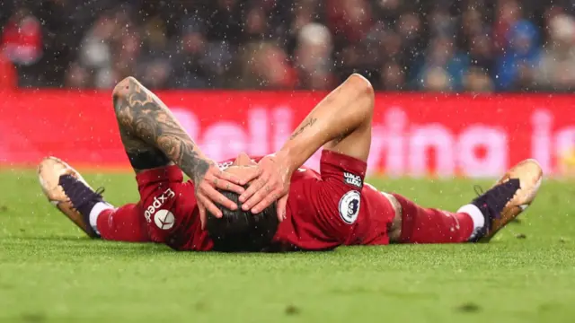 Darwin Nunez lying down