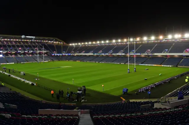 Murrayfield ahead of kick-off