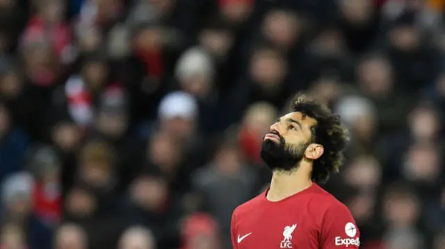 Mo Salah looking dejected