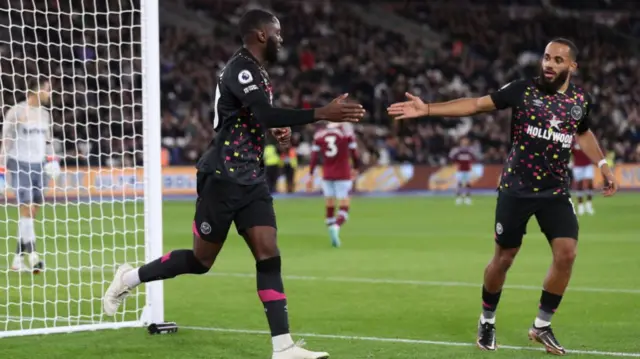 Brentford celebrate