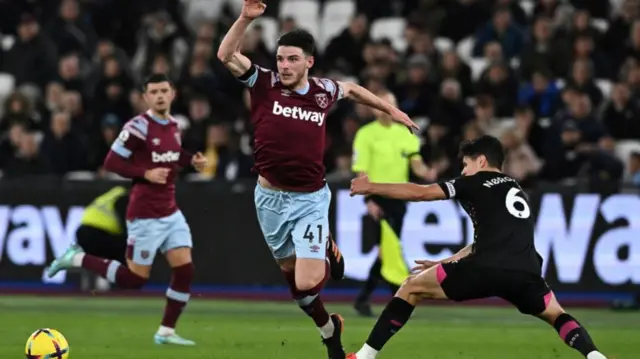 Declan Rice running